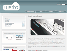 Tablet Screenshot of firma.werto.cz